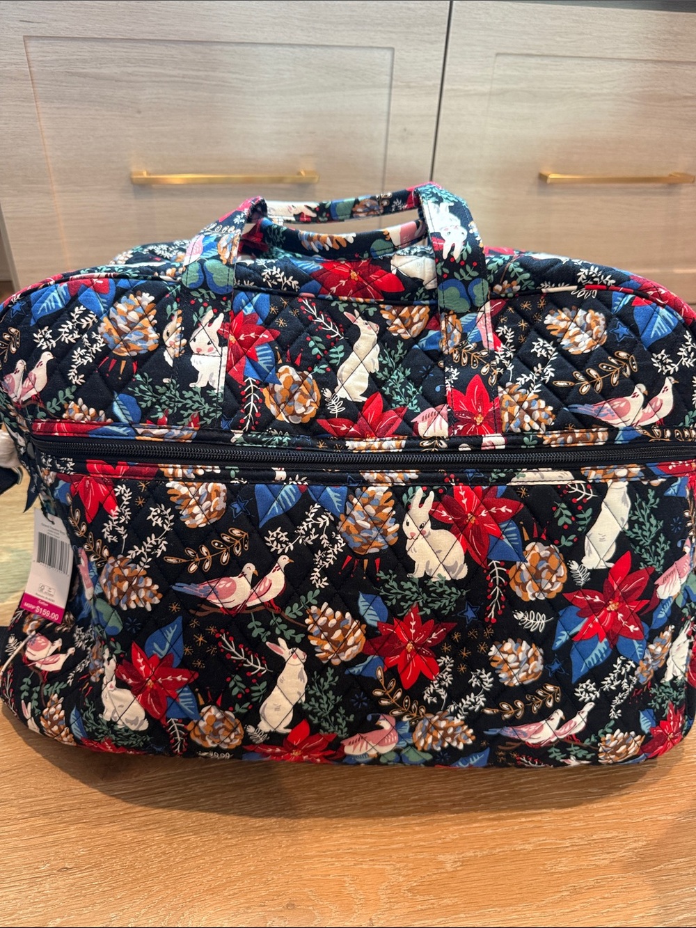 NWT Vera Bradley Grand Traveler Bag Winter Forest